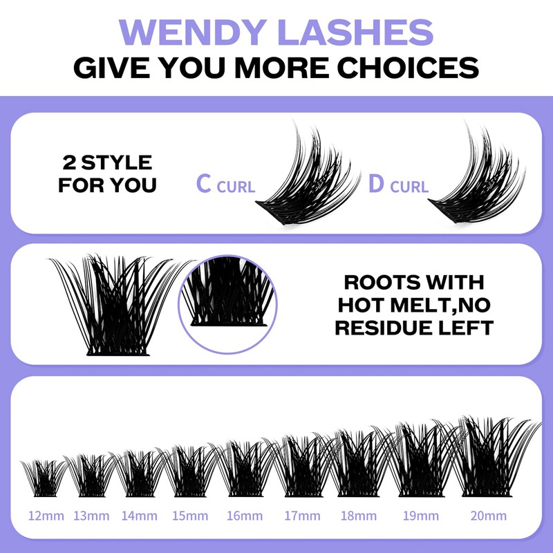 DIY Lash Extensions Set Cluster Lashes DIY Eyelash Extension at