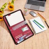 WASON Portfolio A5 Binder Journal with Zipper - Leather pu