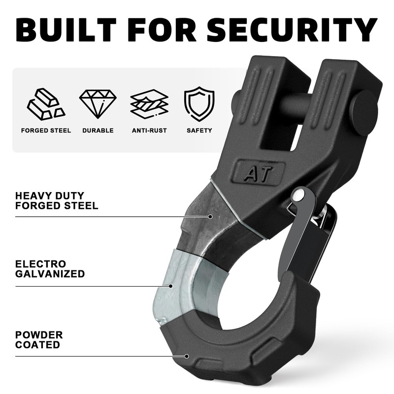 AUTOBOTS 3/8" Winch Hook Heavy Duty, Max 20 Ton (45,000