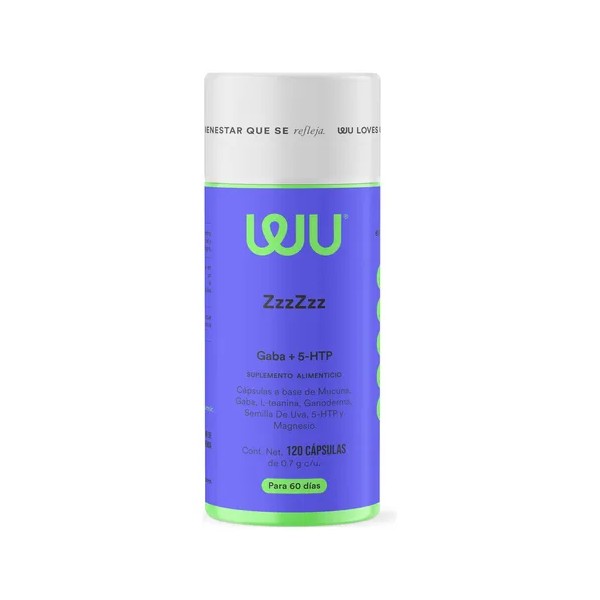 Suplemento Para Dormir Zzz Wu Nutrition 120 Capsulas Sueño Reparador