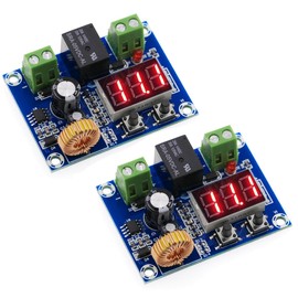 2 PCS Low Voltage Cutoff, DC 12V-36V 20A Low Voltage Disconnect Switch, Low Voltage Protector for Lead Acid Lithium Solar Panel Battery Protection Module, Over Discharge Protection