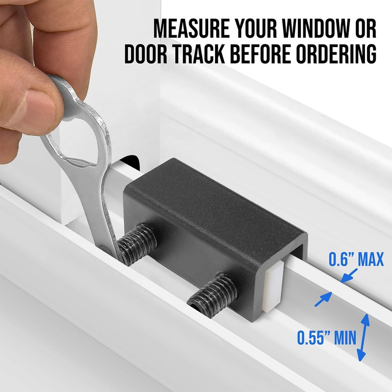 Window Locks, 4 Pack for Horizontal and Vertical Sliding Windows