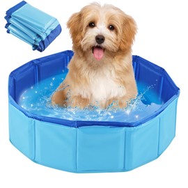 Cat Pool, Foldable Dog Pool, Small, 30 x 10 cm, Cat Paddling Pool, Pet Pool for Cats, Dogs, Water Toy, Cats Pool, Small, Mini Paddling Pool for Playing, Bathing