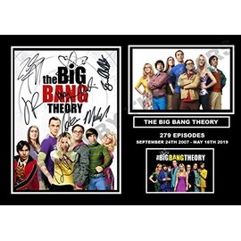Stunning Quality Big Bang Theory Cast Signed/Autographed Print (A4 Print 29.7cm x 21cm)