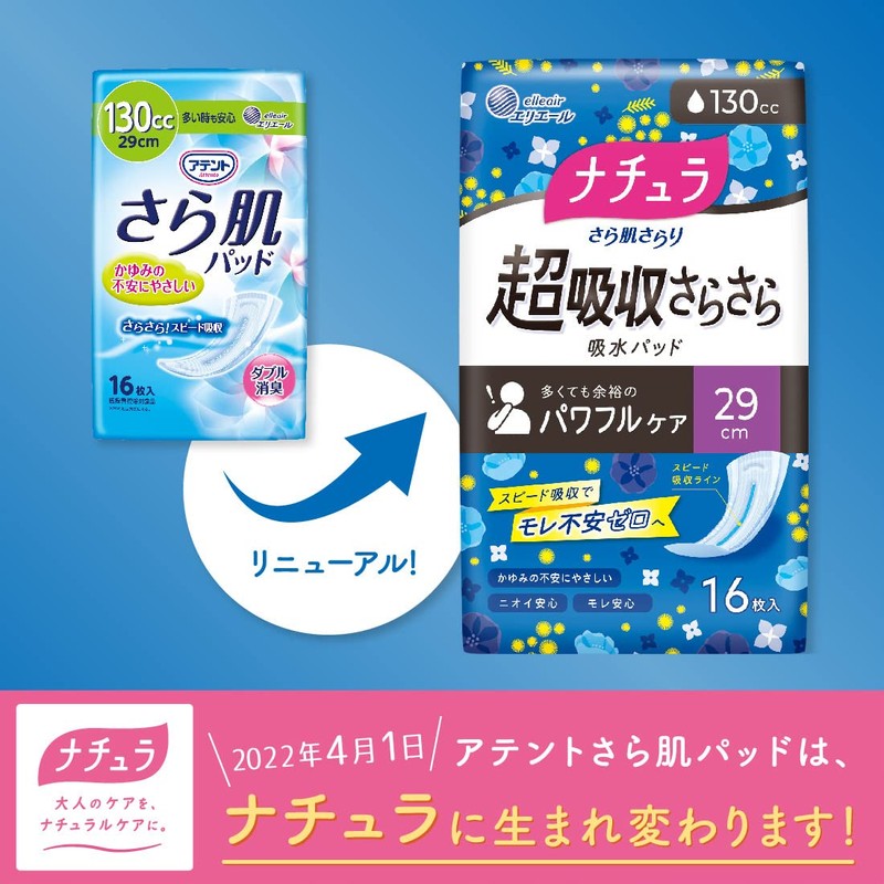 Natura Smooth Skin Super Absorbent and Smooth Absorbent Pad, 4.6