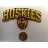 UW Washington Huskies Embroidered Iron On Patch Vintage 3.75” X