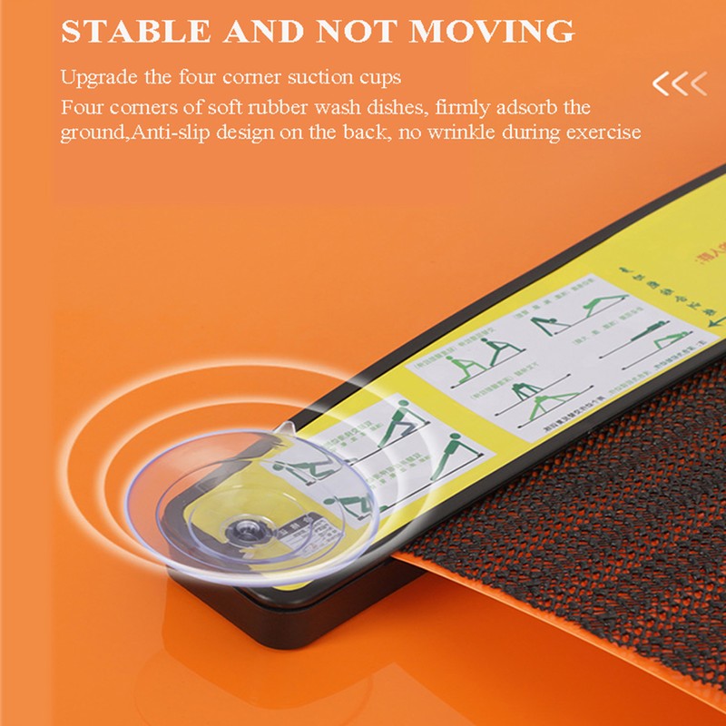 Slide Board with Shoe Cover Slimming Exercise Guide Slide Mat