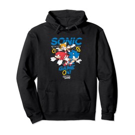 Sonic The Hedgehog Game On! Main Trio Retro Group Shot Pullover Hoodie