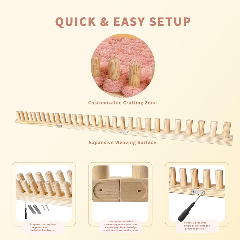 FRYTEPUYE Chunky Blanket Loom - Loom for DIY Throw Blankets,