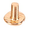 200 Set Chicago Screws Set 9.5x8mm Hard Thick Brass Uniform