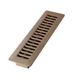 Decor Grates PL212-TA 2-Inch by 12-Inch Plastic Floor Register, Taupe