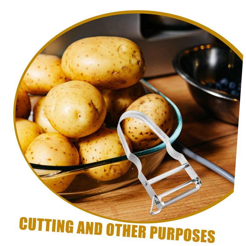 Mikinona 2pcs Stainless Steel Vegetable Peelers for Kitchen Efficient Potato