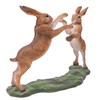 Realistic Hare Ornaments Finished in Natural Colours, Choice of Poses