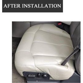 NLQR Driver Side Bottom Seat Cover & Foam Cushion Replacement 522 Light Tan Compatible with Chevy Tahoe Suburban 1999 2000 2001 2002