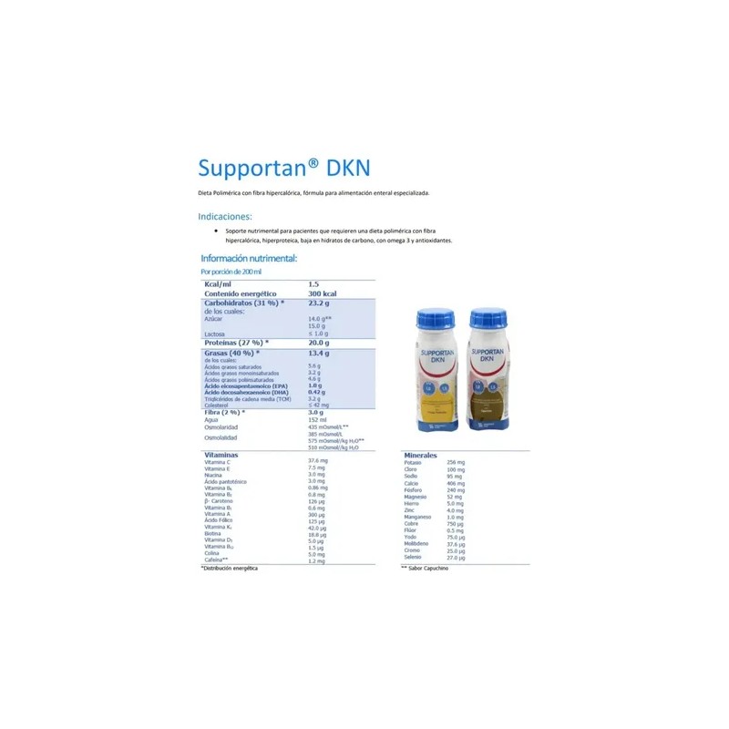 Supportan Dkn Con 6 Piezas Sabor Frutas tropicales