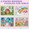 Wooden Princess Puzzles for Kids Age 3 4 5 Year