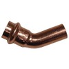 Cornat T650322B Press Elbow 45° Copper with 1 Sleeve, A