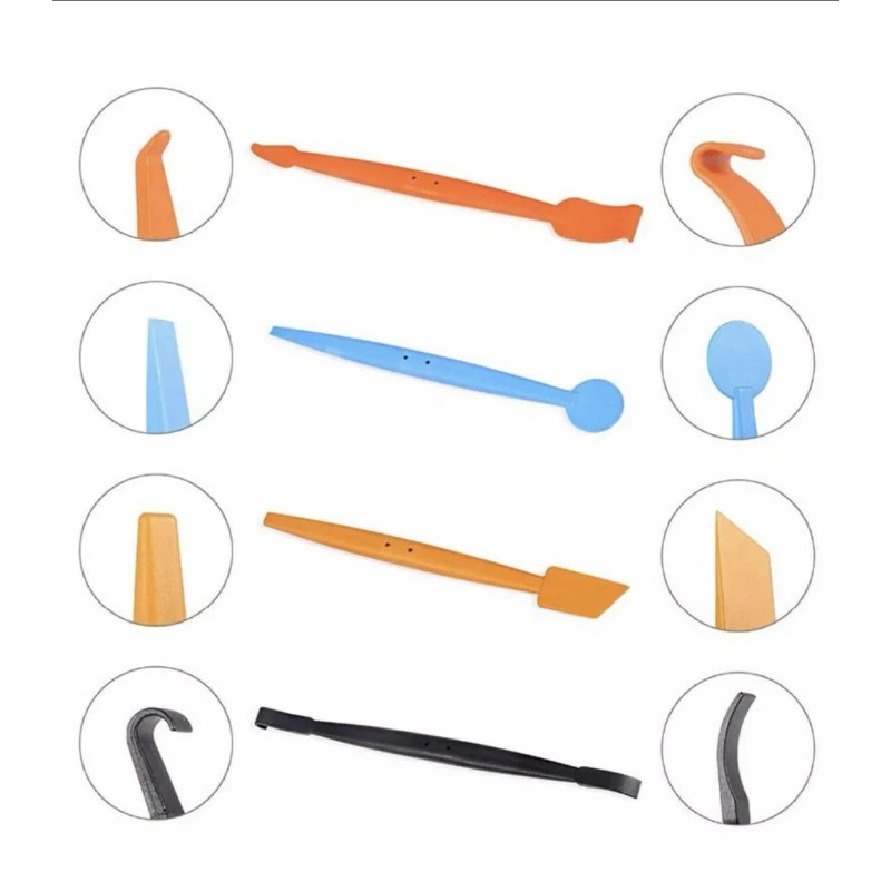 Wrapmaster 7pcs Car Vinyl Wrap Micro Squeegee Stick Tuck Tool