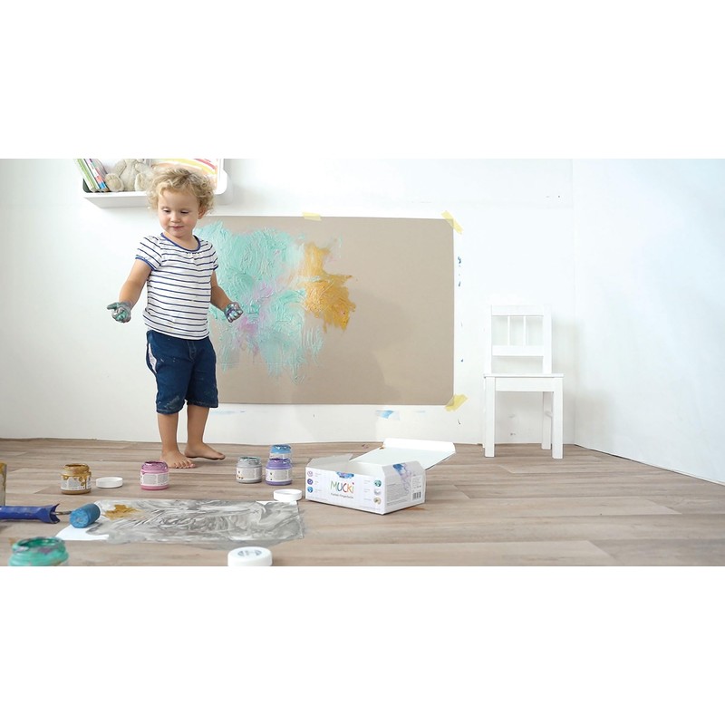 KREUL 2318, Mucki Fingerpaint Scintillante, 4 x 150 ml in