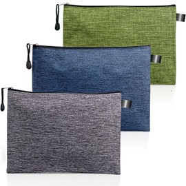 Giloner Tool Pouches With Zipper 3 Pack Waterproof Small Tool Bag, Practical Zippered Pouch Suitable For Organizing And Storing Tools, Gadgets, Cosmetics, Travel Accessories.