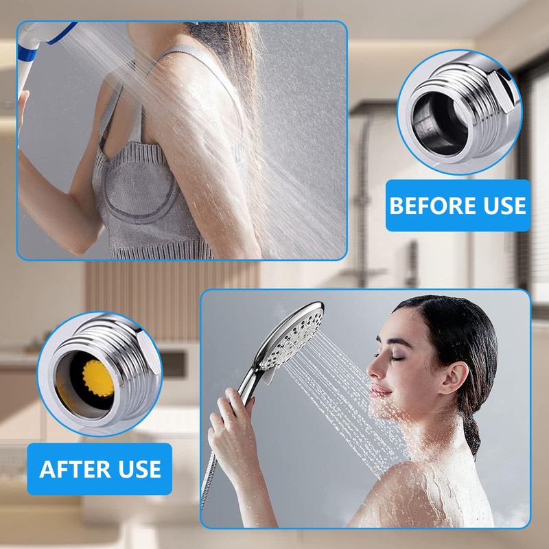 DGHOME Shower Flow Reducer Limiter Water Saving Shower Adapter 6