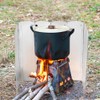 Japard Camping Stove Windscreen, Large Tall Folding Windshield Propane Burner