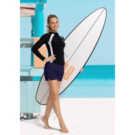 Viodia Womens High Waisted Swim Board Shorts With Pockets Bathing Suit Shorts  Size XL