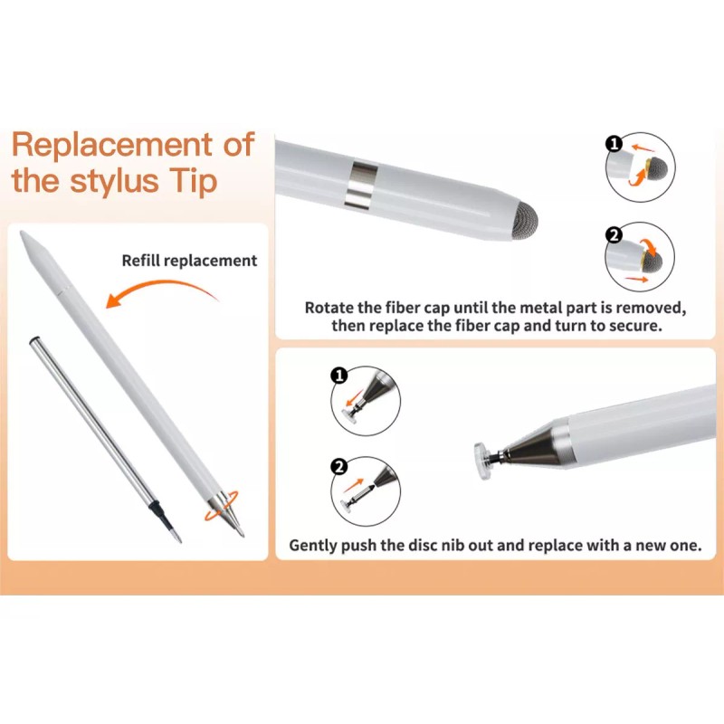 Contaeras Stylus Punta Fina De Disco Precisión Doble Punta para