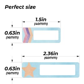 Rustiksen Waterproof Stickers Labels Kit 320PCS Durable, Washable, Sticky Self Adhesive Tags with Marker, Water Bottles, Food Containers, Baby Daycare, Toiletry Items, School Supplies，Label Stickers