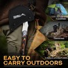 TIVOLI Camping Axe, Lion - Patterned Survival Hatchet with Nylon