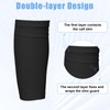 2 Pairs Soccer Shin Guard Sleeves,Double-Layer Breathable Fixed Leg Sleeve