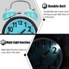 Alarm Clock, Double Bell Ultra Silent Sunrise Alarm Clock for
