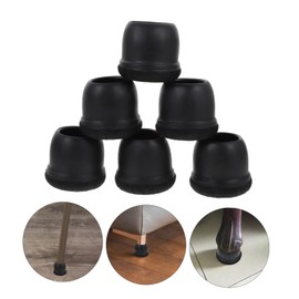 Operitacx Chair Leg Caps Floor Protectors 24 Pack Felt Pads for Furniture Easy to Install Sliders for Hardwood Floors