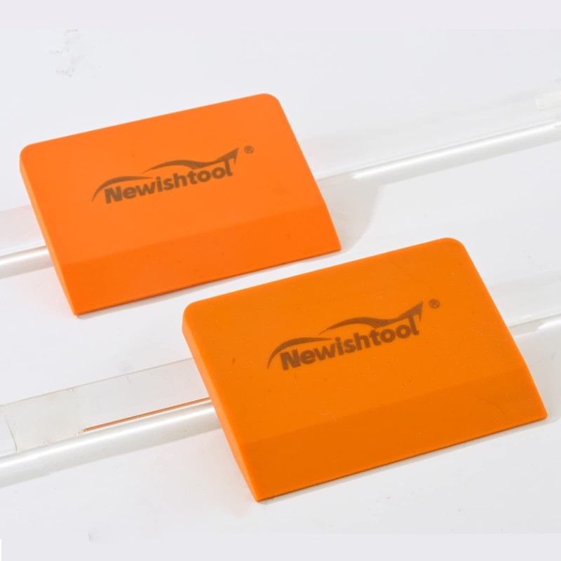 NEWISHTOOL Soft Silicone Small Squeegee for Vinyl, 2 PCS PPF