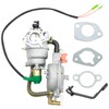 Anxingo Carburetor Kit, Dual Fuel LPG Carburetor, Replacement for Duromax