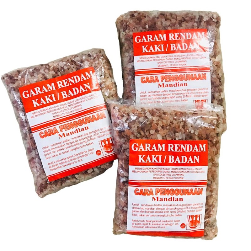 Garam Rendam Kaki Garam Mandian Himalaya Pink Rock Salt Foot