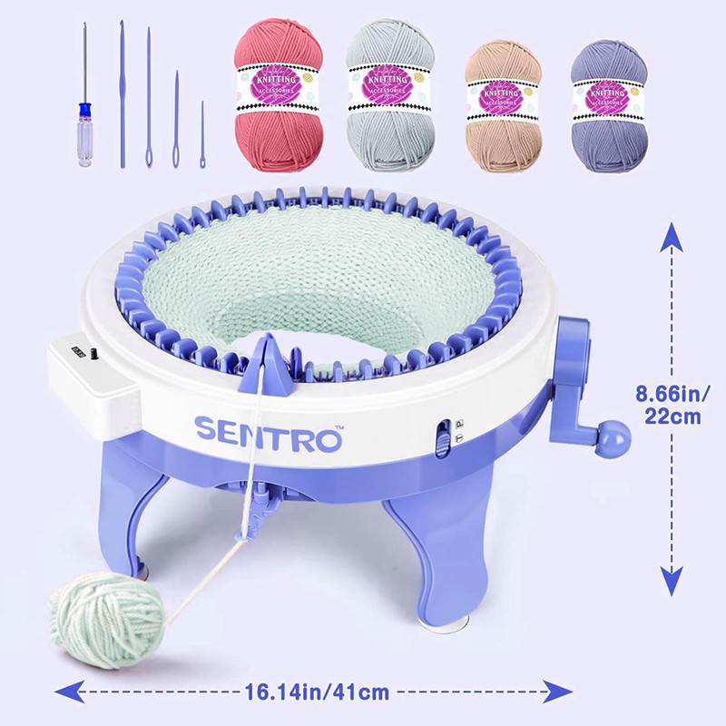 BZVV Knitting Machine for SENTRO 48 Needles Smart Knitting Crochet