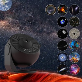 Planetarium Projector, 13 in 1 Star Projector Galaxy Light，LED Space Galaxy Lamp Ceiling Projector Room Decor for Adults Kids (Black)