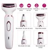 Depiladora para Mujer 4 en 1,Recargable Eléctrica Depiladora,USB Recargable Impermeable