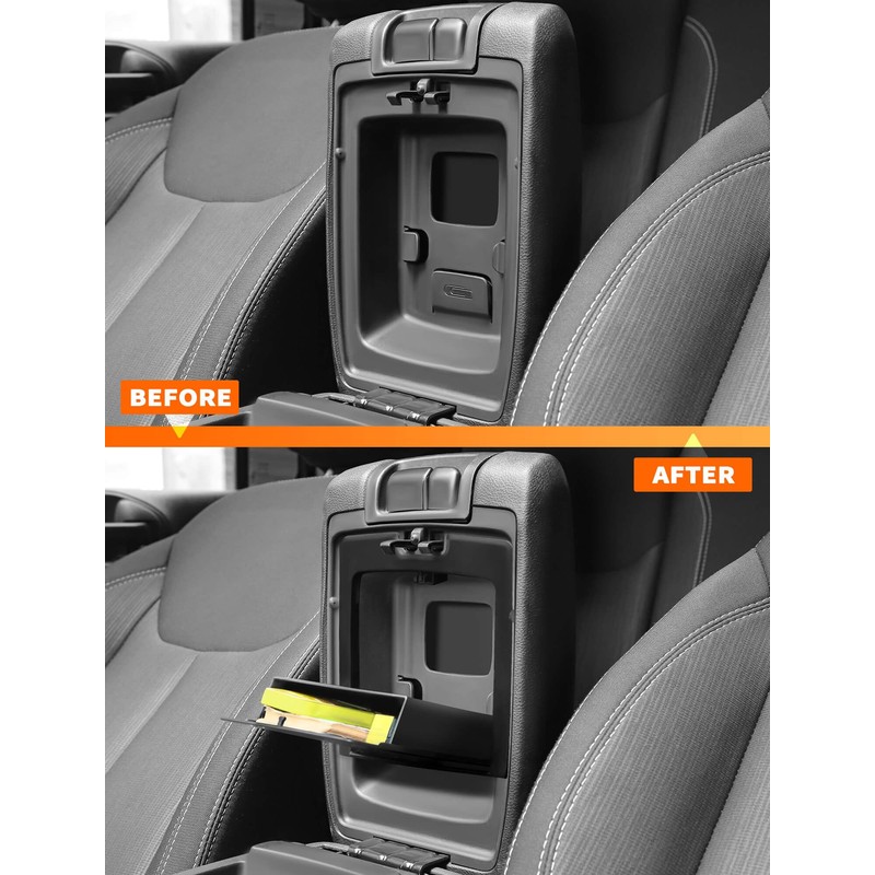 Savadicar One-Touch Hidden Storage Organizer Compatible with 2011-2018 Jeep Wrangler