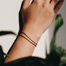 S&TStores Adjustable Family Morse Code Bracelet, Secret Message Friendship Trendy Jewelry