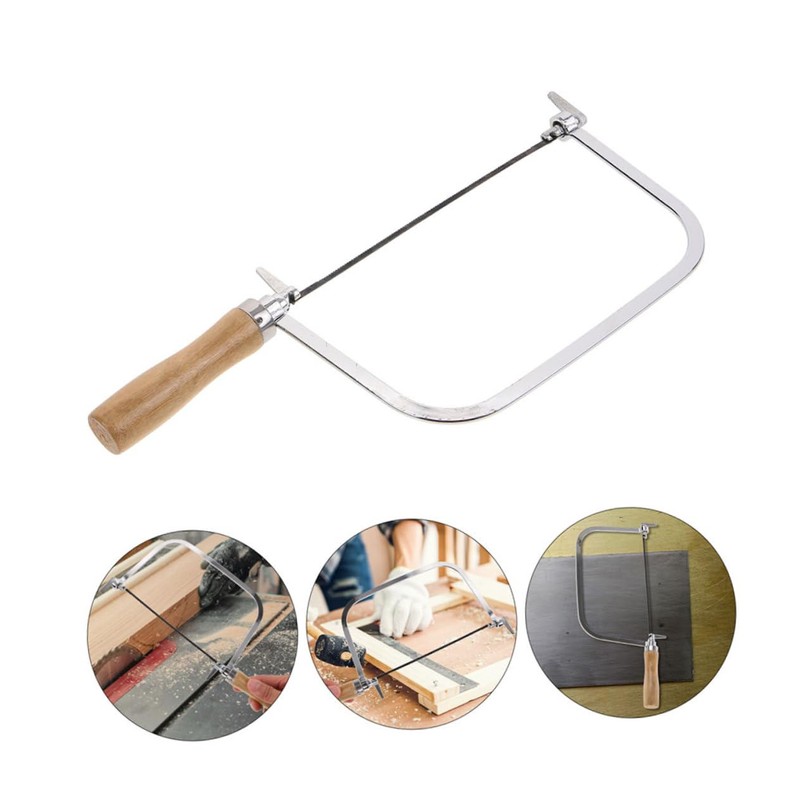 Mipcase 2 Sets Mini U Shape Coping Saw with Wooden