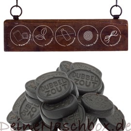 Deine Naschbox | Double Salted Liquorice | 500 g Refill Bag | Minimal Packaging 100% Recyclable - Bulk Pack - Intensely Aromatic in Taste