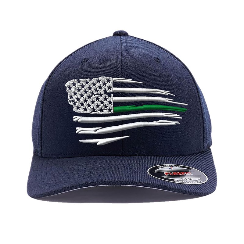 Tactical Thin Lines, Thin Red/Blue/Green/Yellow Line Waving American Flag hat,