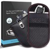 2PK Faraday Bag for Key Fob, 3.5''X5.0'' Faraday Cage Protector,