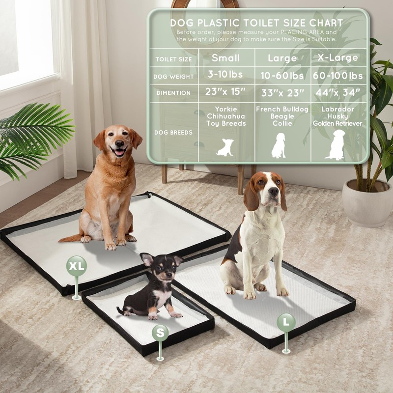 HQ4US 4LEGS Large Portable Dog Pee Pads Holder for Travel,