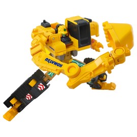 Takara Tomy PC200 Job Braver TJB06 Build Braver Komatsu Hydraulic Shovel PC200 Mini Car Toy for Ages 3 and Up