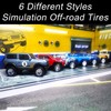 6 Set Wheels and Tires Kit Simulation 1/64 Model Trucks