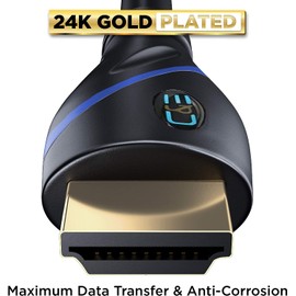 20ft (6M) High Speed HDMI Cable Male to Female with Ethernet Black (20 Feet/6 Meters) Supports 4K 30Hz, 3D, 1080p and Audio Return CNE571706 (2 Pack)