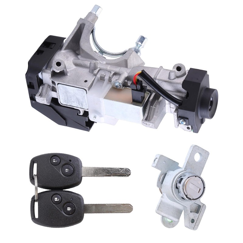 Complete Ignition Key Switch Cylinder & Door Lock Set Fit
